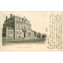 carte postale ancienne 02 TERGNIER. Hôtel de Ville 1903