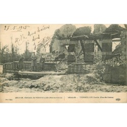 62 VERMELLES. Château en ruine 1915