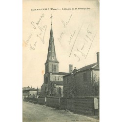 51 SOMME-VESLE. Eglise et Presbytère 1918