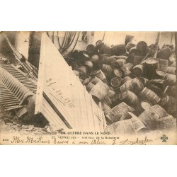 62 VERMELLES. Intérieur de la Brasserie bombardée 1915