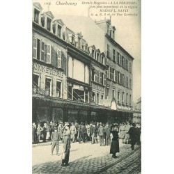 50 CHERBOURG. Grands Magasins " A la Frileuse " rue Gambetta et des Portes