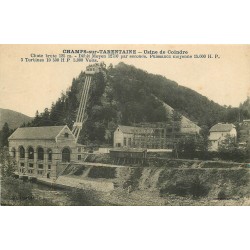 15 CHAMPS-SUR-TARENTAINE. Usine hydro-électrique de Coindre avec turbines