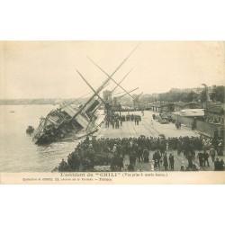 33 BORDEAUX l'accident du navire " CHILI " vers 1900