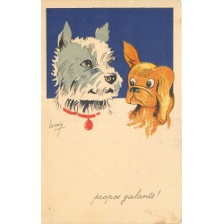 Illustrateur LACROIX. Propos galants entre deux chiens !...