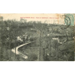 27 PONT-AUDEMER. Route de Quilleboeuf côte du Longval 1906