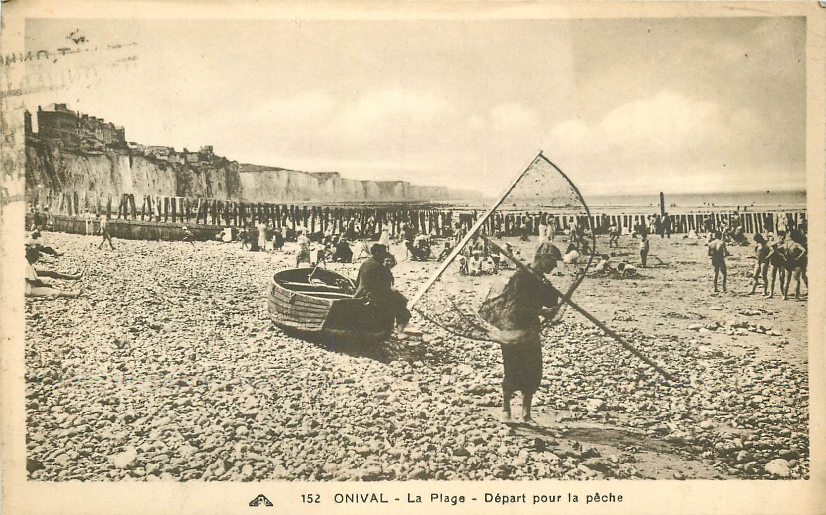 80 ONIVAL. Départ pour la Pêche aux crevettes sur la Plage