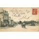 36 CLION. Grande rue avec attelage face au Café et roulotte 1916