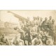 59 DOUAI. Rare photo cpa d'un groupe de Militaires avec canon mitrailleuse 1923