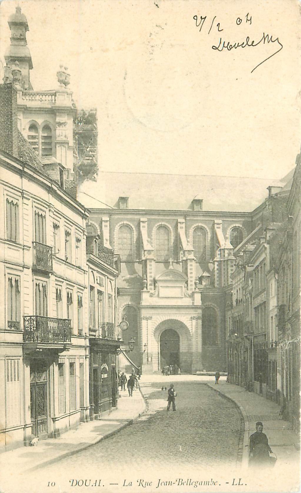 59 DOUAI. Horlogerie Rue Jean Bellegambe 1904