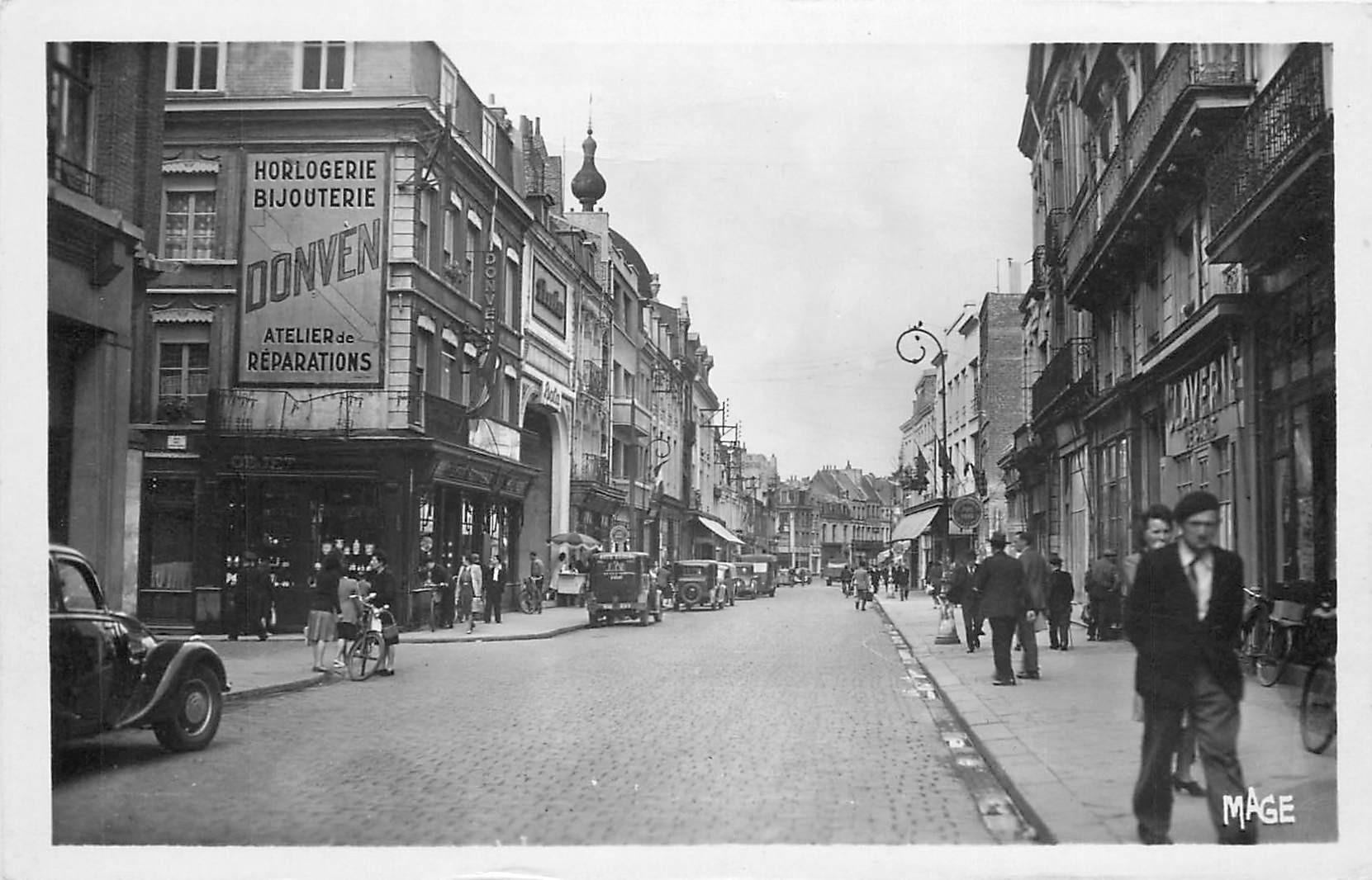 CPA 59 DOUAI - rue de Valenciennes