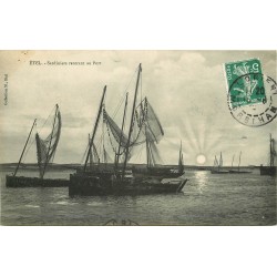 56 ETEL. Sardiniers rentrant au Port 1908