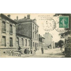 93 AULNAY-SOUS-BOIS. Mairie et Ecoles avenue de la République 1915