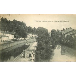 88 FONTENOY-LE-CHATEAU. Canal de l'Est et Conex 1947