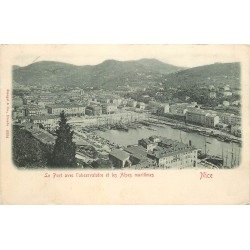 1900 TOP RARE 06 NICE. Port et Observatoire oblitérée en 1900