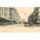 BRUXELLES. Tramways et Cafés sur le Boulevard Anspach 1903