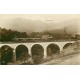 Ligne de Nyon-St Cergue avec Train sur le Pont de Givrins