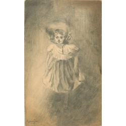 Illustratrice HENRIETTE. Jeune fille canadienne 1907