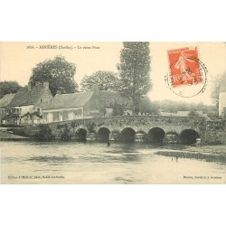 72 ASNIERES. Enfants sur le vieux Pont 1911