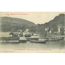 88 GERARDMER. Le Bateau à hélice Embarcadère du Lac 1907