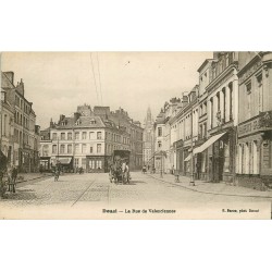 59 DOUAI. Attelage et Tabac rue de Valenciennes 1936
