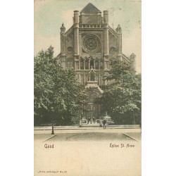 GAND GENT. Eglise Saint-Anne vers 1903