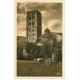 carte postale ancienne 66 SAINT-MICHEL-DE-CUXA. Tour Abbaye et attelage de Boeufs