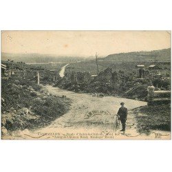 carte postale ancienne 02 VAUXAILLON. Route d'Anizy-le-Château Mont des Singes 1922