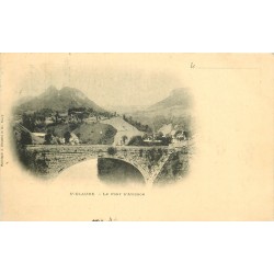 Rare 1900 carte précurseur 39 SAINT-CLAUDE. Le Pont d'Avignon