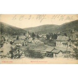 70 SERVANCE. Le Village et sa Gare avec train 1917