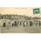 80 ONIVAL. La Plage à Marée basse avec jeu de croquet et tennis 1910