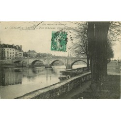 71 CHALON-SUR-SAONE. Pont Saint-Laurent 1914