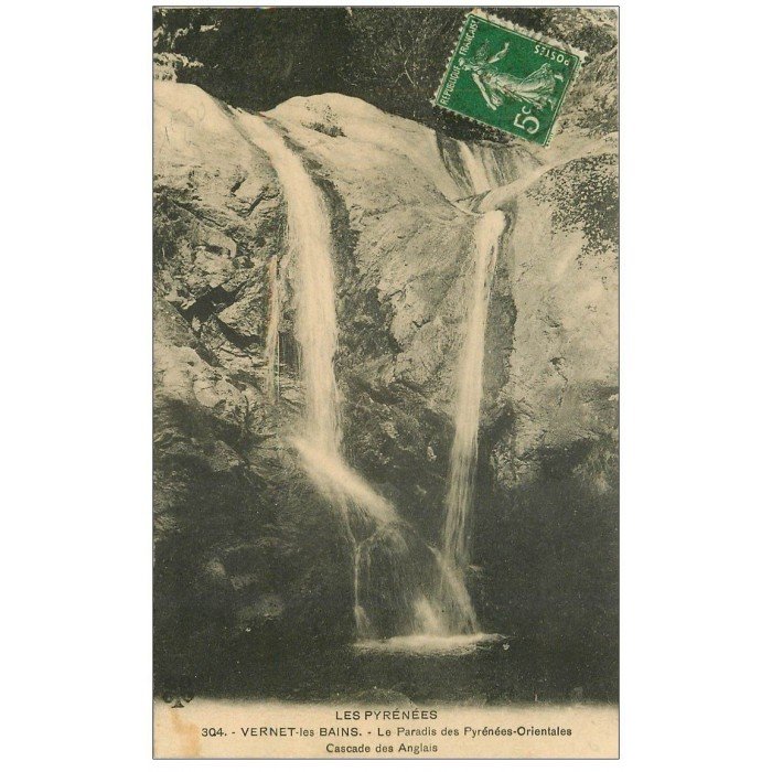 Carte Postale Ancienne – Vernet-les-Bains – Cascade Des Anglais – Pyrénées Orientales – 1900