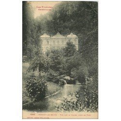 carte postale ancienne 66 VERNET-LES-BAINS. Casino dans le Parc 1925