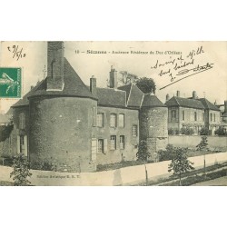 2 x Cpa 51 SEZANNE. Résidence Duc d'Orléans et Eglise 1910