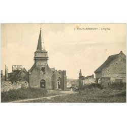carte postale ancienne 02 VAUX-ANDIGNY. L'Eglise 1922