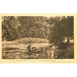 2 x Cpa 79 LE MARAIS POITEVIN. Marais à Coulon et Ramasseur de lait à la Garette 1932