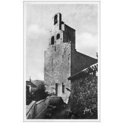 carte postale ancienne 66 VERNET-LES-BAINS. Eglise Saint-Saturnin. Carte photo