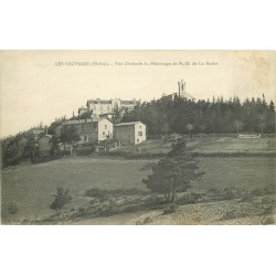 carte postale ancienne 69 LES SAUVAGES. Pélerinage Notre-Dame de la Roche 1912