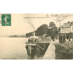 76 LA BOUILLE. Embarcadère du Bateau et Restaurant 1912