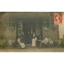 Rare Photo Cpa 33 TALENCE. Bar Brasserie " GAILLARD " 1909