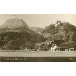 GRUYERES. Château et Pont 1929