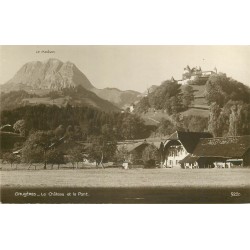 GRUYERES. Château et Pont 1929