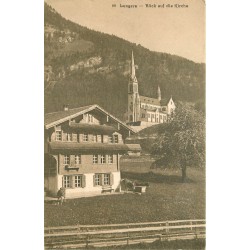 Suisse. LUNGERN. Blick auf die Kirche 1920