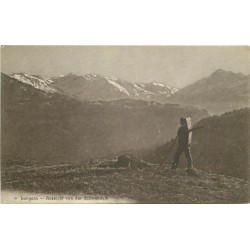 Suisse. LUNGERN. Aussicht von der Schwandalp 1920