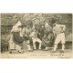 carte postale ancienne 63 AUVERGNE. La Montagnarde. Danse et Musicien 1904