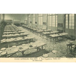 PARIS 14. Ecole Supérieure Paul-Bert 7 rue Huyghens. Un Réfectoire