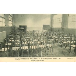 PARIS 14. Ecole Supérieure Paul-Bert 7 rue Huyghens. La Salle de Chant