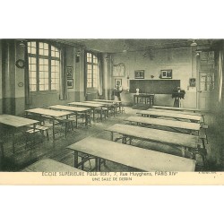 PARIS 14. Ecole Supérieure Paul-Bert 7 rue Huyghens. Salle de dessin