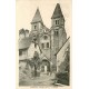 4 cpa 12 CONQUES. L'Eglise façade, Porte et Tympan, Jugement dernier du Portail