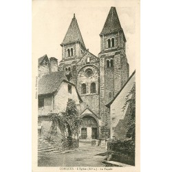 4 cpa 12 CONQUES. L'Eglise façade, Porte et Tympan, Jugement dernier du Portail